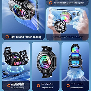 Tản nhiệt sò lạnh Led TL05 Gaming siêu mát cho điện thoại hàng nhập khẩu