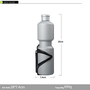 Bộ Dụng Cụ Sửa Chữa Xe Đạp Di Động Bơm Lốp Đa Năng Mini Và Vá Săm Xe Đạp Gắn Sườn Xe (Dạng Bình Nước) MaiLee