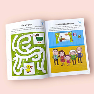 Sách cho bé - Phát Triển IQ - Rèn Luyện Tư Duy Não Bộ - Khả Năng Cảm Nhận Không Gian - Dành cho trẻ 2-4 tuổi