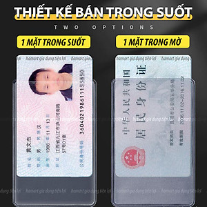 SET 2 Vỏ Bọc Thẻ Căn Cước Công Dân PVC Bán Trong Suốt Đựng CCCD Bằng Lái Xe Thẻ Ngân Hàng Card ATM