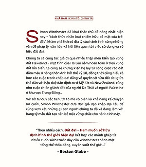 Sách - Đất đai - Ham muốn sở hữu định hình thế giới hiện đại (Simon Winchester) (Nhã Nam Official)