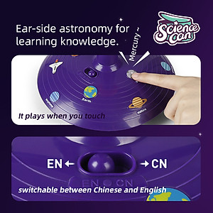 Bộ đồ chơi chiếu bóng và mô hình Hệ mặt trời - Solar System Planetary E Projector 120473ES – Chính hãng TOPBRIGHT (cho bé từ 3+)