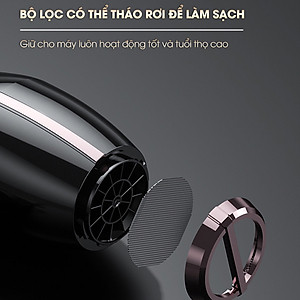Máy sấy tóc CWELL công suất lớn 1800W-2500W C03HD, 6 chế độ tùy chỉnh nóng/lạnh, thiết kế chuẩn Salon