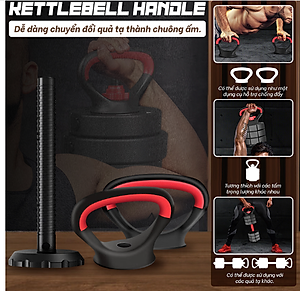 BG BỘ TẠ 30KG Tạ Tập Tay Đa Năng Điều Chỉnh 2 in 1 Kết Hợp Tạ Đẩy ( hàng nhập khẩu)