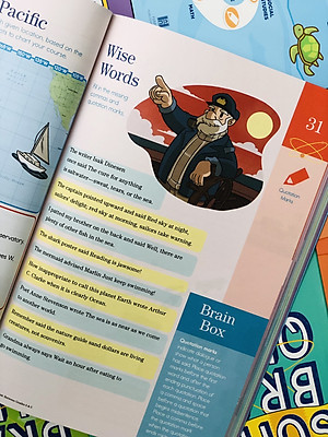 Sách summer brain quest 4&5 phát triển tư duy iq cho bé - in màu ( tiếng anh, 9 - 10 tuổi )