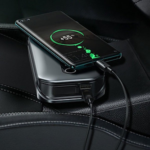 BỘ KÍCH ẮC QUY KIÊM SẠC DỰ PHÒNG CRJS03-01 12000mAh THƯƠNG HIỆU CAO CẤP BASEUS DÙNG CHO XE Ô TÔ - HÀNG NHẬP KHẨU
