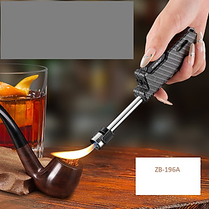 Vỏ hộp quẹt bật lửa ngọn ZB-196A có ô quan sát dung lượng ga, đầu thu ngắn kéo dài linh hoạt