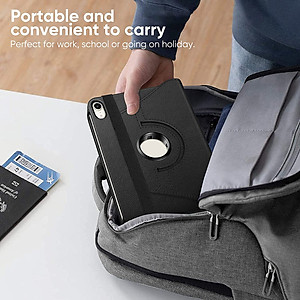 Case bao da xoay 360 độ cho iPad Gen 10 10.9 inch 2022 / Gen 11 A16 2025 hiệu HOTCASE chống sốc cực tốt, bảo vệ toàn diện, trang bị tính năng smartsleep - Hàng nhập khẩu