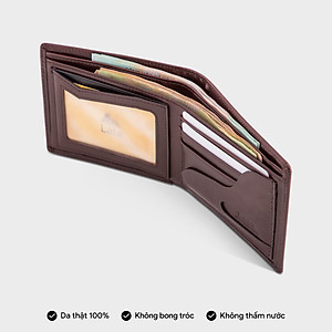 Ví nam da bò Lata ( Thời trang nam - Ví da thật LVN84 )