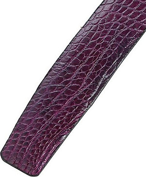 Thắt lưng nam da cá sấu Huy Hoàng gai bụng màu tím HT4805.