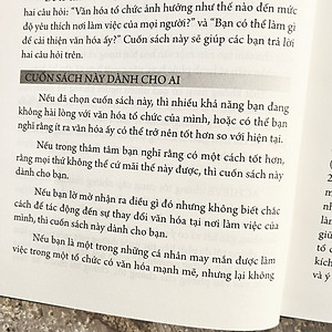 Sách: Văn Hóa Trong Tổ Chức - Cách Để Tạo Ra Một Nơi Mà Mọi Người Thích Làm Việc