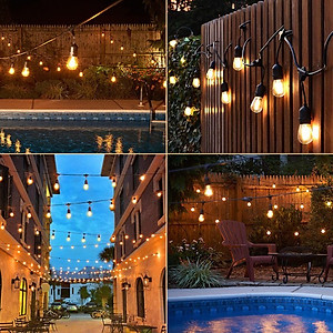 Dây đuôi đèn dài 5m 10 đuôi, chống nước ngoài trời dùng cho quán cà phê, trà sữa