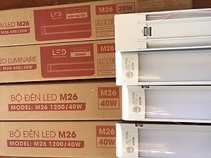 Bộ đèn LED bán nguyệt Rạng Đông M26 1200/40W dài 1m2 ánh sáng trắng/vàng/3 màu - Hàng chính hãng