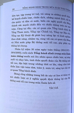 Tổng Hành Dinh Trong Mùa Xuân Toàn Thắng (hồi ức)
