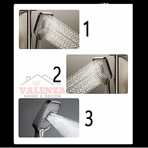 (Tặng ống nối cây sen) Sen cây phím đàn đồng mạ nano xám màn hình hiển thị nhiệt độ tự động kèm xịt vệ sinh