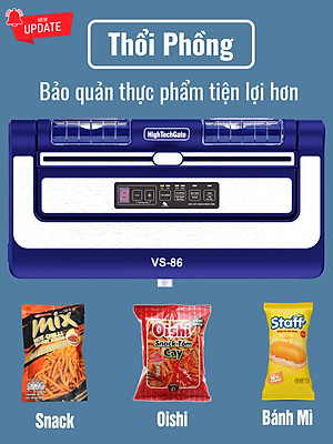 Máy hút chân không VS-86 hút mọi loại túi, tích hợp hàn thông minh, hút khô và hút ướt dễ dàng với 2 bình nước thải, sử dụng 2 motor hút mạnh mẽ, hút và thổi phồng tiện lợi, hàng chính hãng