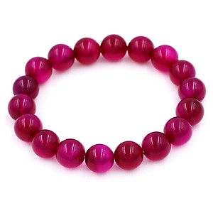 [Mệnh Hỏa, Thổ] Vòng Tay Chuỗi Hạt Đá Thạch Anh Đỏ Mận 10 Ly 18 Hạt