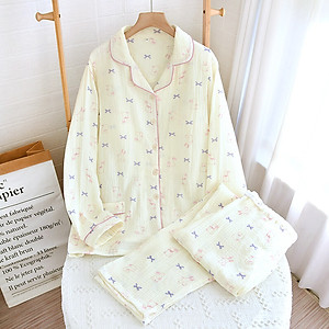 Bộ Đồ Bầu Và Cho Con Bú, Pijama Sau Sinh Azuno AZ2309 Chất Đũi Mềm Mại, Có Khe Mở Ngực Hàng Cao Cấp Cho Mẹ