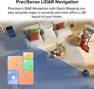 Robot Hút Bụi Lau Nhà Roborock QRevo 5AE, Lực Hút 12.000 Pa - Hàng Chính Hãng