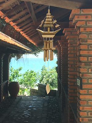 Chuông gió tre hình con thuyền