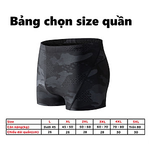 Quần bơi nam boxer  Cleacco màu đen Camo , chất vải  Poly co giãn 4 chiều , thoáng khí , thoát nước nhanh BORO SPORT - Tặng nón bơi vải