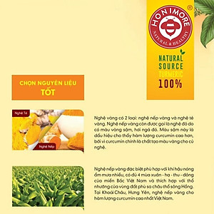 Combo 3 hũ Mật ong rừng tinh nghệ Honimore 360g  - giúp hỗ trợ cải thiện dạ dày