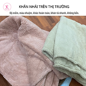Khăn tắm cao cấp Việt Thư, khăn tắm sợi microfiber ngoại nhập siêu mềm, siêu thấm, 70x140 cm, 320gr - Hàng Chính Hãng 
