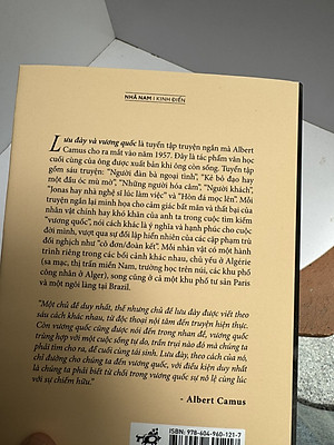 Sách_ (Bìa cứng) LƯU ĐÀY VÀ VƯƠNG QUỐC  – Albert Camus - Nhã Nam