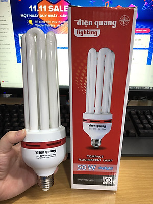 Đèn Compact Điện Quang ĐQ-CFL-4U-F14-50W-DL-E27
