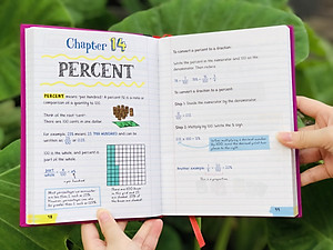 Sách Everything You Need To Ace Pre-algebra & Algebra Big Fat Notebooks ( Sổ Tay Đại Số Bản Tiếng Anh ) - Tổng Hợp Kiến Thức Toán Học Đại Số Cho Học Sinh Lớp 8 Đến Lớp 12 - Á Châu Books, Bìa Cứng, In Màu