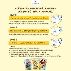 Combo 5 Hộp Sữa Công Thức Hữu Cơ Miwako A+ Vị Vani 700g (3.5Kg) Nhập Khẩu Malaysia, Sữa Hạt Cho Bé Từ 1-6 Tuổi Giúp Phát Triển Trí Não Chiều Cao