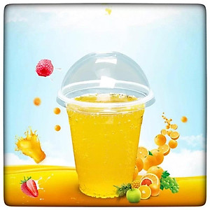 100 LY CỐC NHỰA CÓ LẮP CẦU ly cốc nhựa có nắp cầu loại 400ml & 500 ml , cốc nhựa dùng 1 lần, đựng cafe, trà sữa...