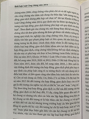 Bình Luận Luật Công Chứng Năm 2014 