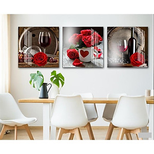 GIÁ XƯỞNG 10 MẪU Tranh treo tường, tranh trang trí phòng bếp 40x40cm