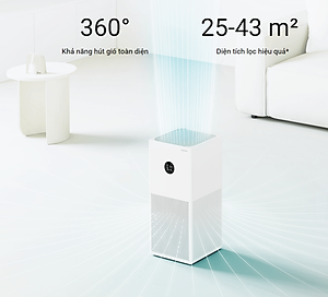 Máy Lọc Không Khí Xiaomi Air Purifier 4 Lite - Bản Quốc Tế Lọc Bụi Mịn Kết Nối App Phù Hợp Không Gian 45 m2 - Hàng Chính Hãng