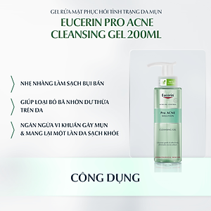 Gel Rửa Mặt Trị Mụn Loại Bỏ Nhờn Ngừa Mụn Eucerin (200ml)