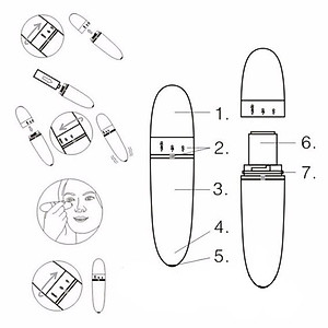 Máy massage mắt mạnh cầm tay mini (video thật) (tùy chọn mẫu) (Hàng Chính Hãng)