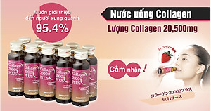 Nước Uống Làm Đẹp Da Collagen 20000 Plus Ex.Beaute Nhật Bản (Hộp 10 lọ x 50ml)