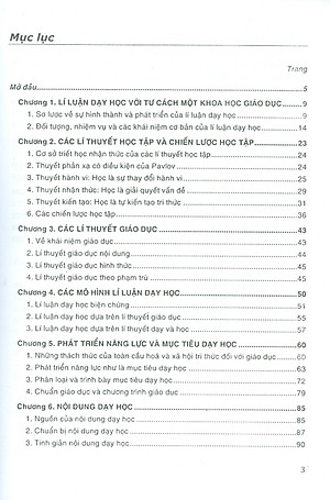 Lí Luận Dạy Học Hiện Đại - Cơ Sở Đổi Mới Mục Tiêu, Nội Dung Và Phương Pháp Dạy Học