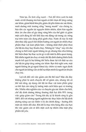Ăn lành sống mạnh Trái đất thêm xanh - Sức mạnh của chế độ ăn thuần thực vật _J. Morris Hicks & J. Stanfield Hicks