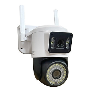 (Mẫu 2024) Camera 4G Yoosee 2 MẮT XEM 2 MÀN HÌNH 5.0MPX xoay 360 độ, xem đêm có màu, hỗ trợ đàm thoại 2 chiều - hàng chính hãng