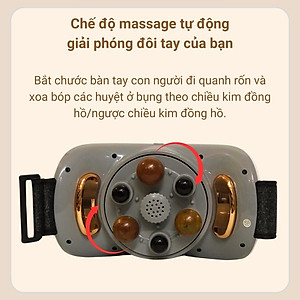 Máy Massage Bụng TQ-109, Máy tan Mỡ Bụng, Đai Massage tan Mỡ Bụng Tích Hợp Xoay Đá Nóng Kết hợp Làm Nóng Hồng Ngoại
