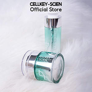 Bộ Dưỡng Trắng Da Tế Bào Gốc Hàn Quốc Cấp Ẩm Kiềm Dầu Xóa Nhăn Phục Hồi Trẻ Hoá Da Và Chống Lão Hoá Cellkey-Scien (210ml)