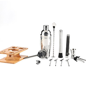 Bộ dụng cụ 14 món pha chế bằng thép không gỉ của bartender