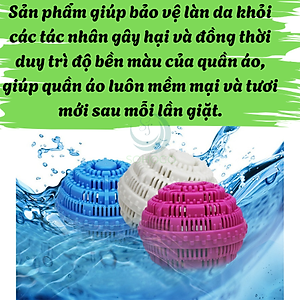 Bộ 2 Bóng Giặt Cầu Gai 11Cm Hỗ Trợ Giặt Đồ Siêu Sạch Chống Nhăn Quần Áo Bóng giặt quần áo, Banh giặt quần áo chống nhăn cỡ lớn 11cm khử khuẩn mùi ẩm mốc