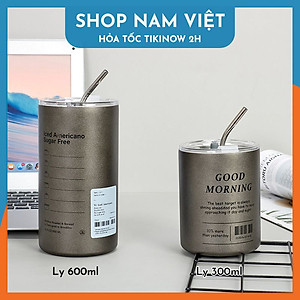 Ly Giữ Nhiệt Phong Cách Trẻ Trung, Chất Liệu Inox304, Giữ Nóng Lạnh, Kèm Ống Hút - Chính Hãng NAVIVU