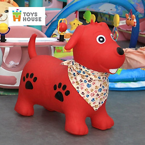 Thú nhún bơm hơi Toyshouse (KÈM BƠM)- Tiêu chuẩn xuất khẩu Mỹ (ASTM) và Châu Âu (EN71)- Đồ chơi vận động cho bé từ 8 tháng
