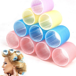 Combo 6 lô uốn tóc tự dính size 3cm mẫu phổ biến thường dùng ( giao màu nhẫu nhiên )