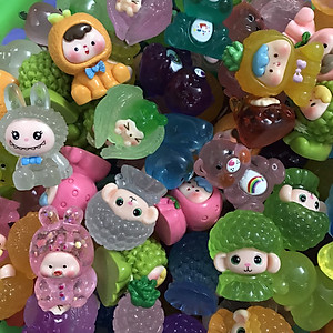 Combo 10 Túi Mù Size To,  Túi Mù Tự Xé, Kẹo Dạ Quang, Đục, Kim Tuyến, Mẫu Ngẫu Nhiên