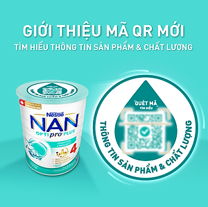 Bộ 3 lon Sữa bột NAN OPTIPRO PLUS 4 Nestle Bé 2-6 tuổi 1500g/lon Giúp tiêu hóa tốt